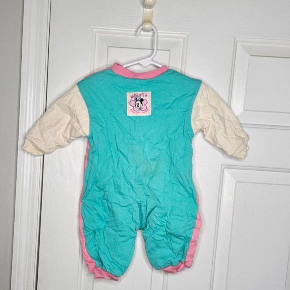 Vintage Minnie Mouse & Daisy Duck Zippered Footless Pajamas No Size Tag